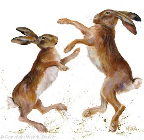 Boxing Hares Limited Edition 150 Box Canvas Print