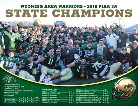 Lou Ciampi On Linkedin Congratulations Wyoming Area Warriors On Being