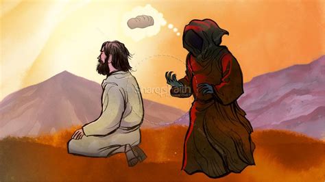 The Temptation Of Jesus In The Desert Story