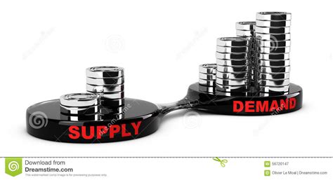 Collect, curate and comment on your files. Supply and Demand stock illustration. Illustration of ...