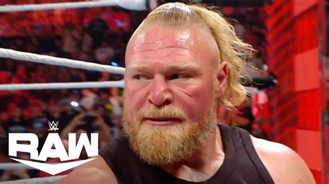 Brock Lesnar Returns To Raw With Words And Destruction WWE Raw