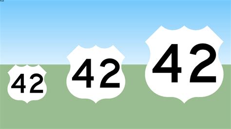 Us 42 Sign 3d Warehouse