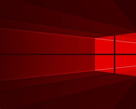 Windows 10 red logo, 4k, minimal, OS, red abstract background, creative ...