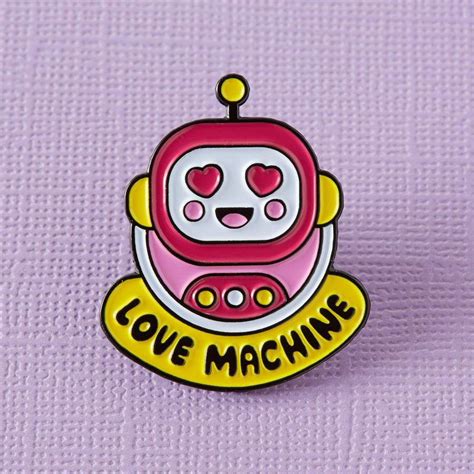 Love Machine Enamel Pin Badges Brooches And Patches Ts Under £10
