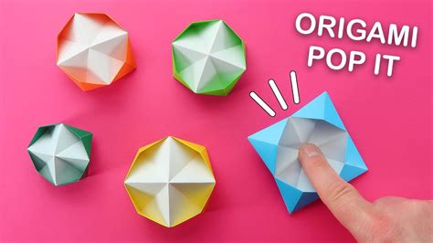 Origami Pop It Fidgets Diy Viral Fidget Toy Tiktok Compilation How To