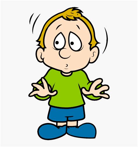 Scared Boy Clipart Image