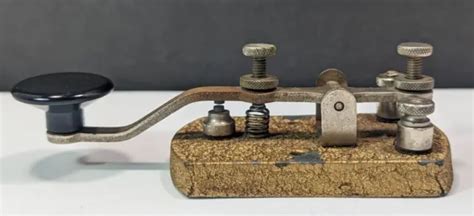 Vintage Speed X Straight Telegraph Key Ham Radio Cw Morse Code 4599
