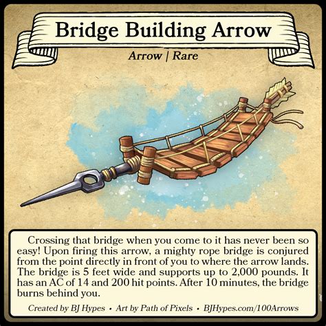 Oc Bridge Building Arrow Im Making 100 Magical Arrows This Is