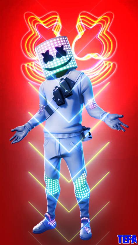 FORTNITE marshmello skin design in red.jpg by TEFA5 on DeviantArt