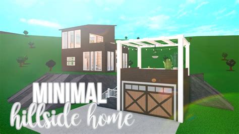 Roblox Bloxburg Contemporary Hillside Home 85k Bloxburg House Images