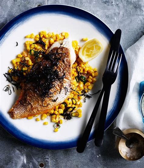 A bed of fragrant fresh thyme lends wonderful flavor to the fish. 32 best fish recipes for Easter and beyond | Gourmet Traveller