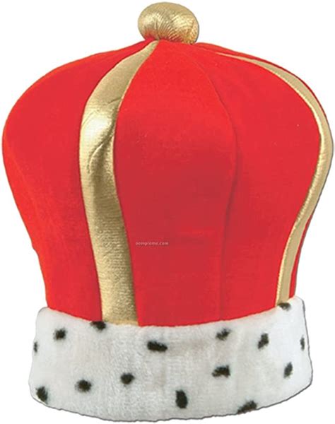 King Crown Hat Royal Red Party Dress Up Costume Red Clothing