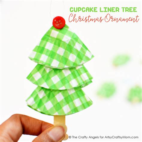 Cute Diy Cupcake Liner Tree Christmas Ornament