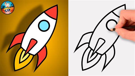 Como Dibujar Un Cohete Espacial FÁcil Paso A Paso Dibujos Youtube