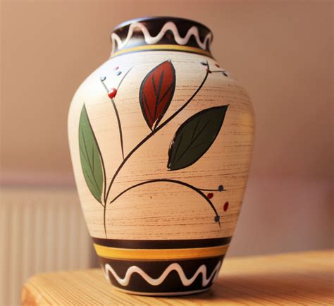1950s West German Pottery Wgp Marzi And Remy Keramik 104015 Vase
