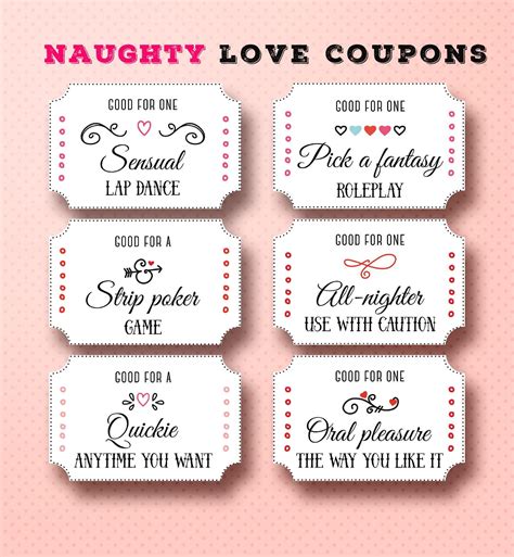 love coupon book printable love coupons romantic t for him sexy valentine s t