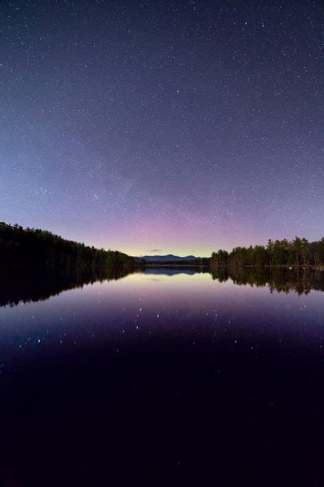 Starry Lake Reflection Royalty Free Photo