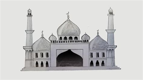 Masjid Drawing At Explore Collection Of Masjid Drawing