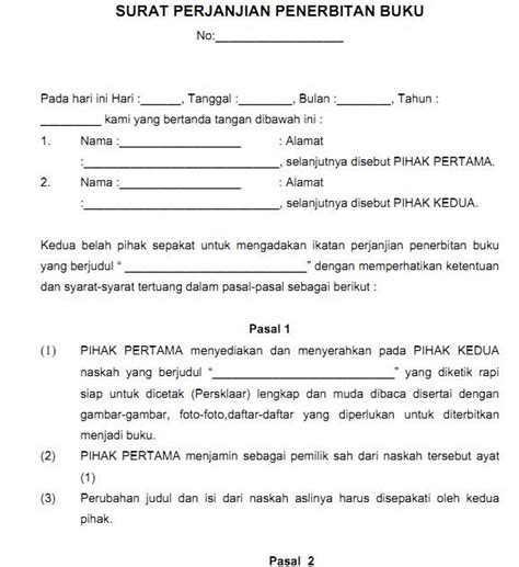 Contoh surat perjanjian kontrak kerja karyawan sederhana. Contoh Surat Perjanjian Sewa Menyewa Tanah Di Malaysia