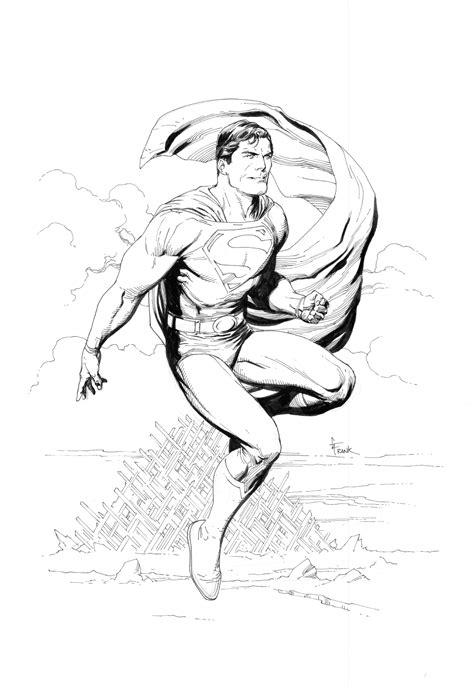Superman By Gary Frank In Matthew Ps Gary Frank Comic Art Gallery Room