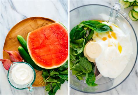 Watermelon Salad Recipe With Herbed Yogurt Sauce Cookie And Kate