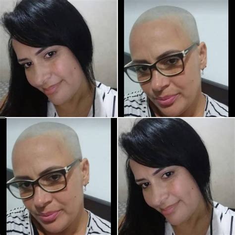 Bald Girl Shaving Razor Bald Heads Shaved Head Androgynous Balding Transformations Hair