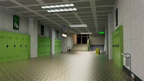 Artstation School Hallway