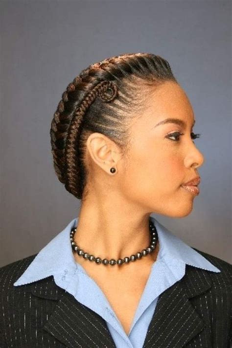 40 Beautiful Braided Updos For Black Women Braided Bun Hairstyles