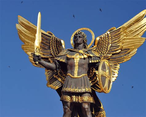 Kiev Ukraine Archangel Michael Statue Archangels Archangel Michael