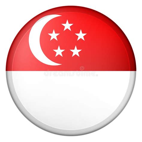 Round Singapore Flag Stock Illustrations 828 Round Singapore Flag