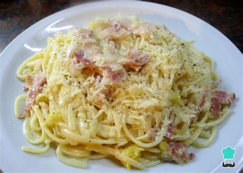 Espaguetis A La Carbonara Receta Italiana