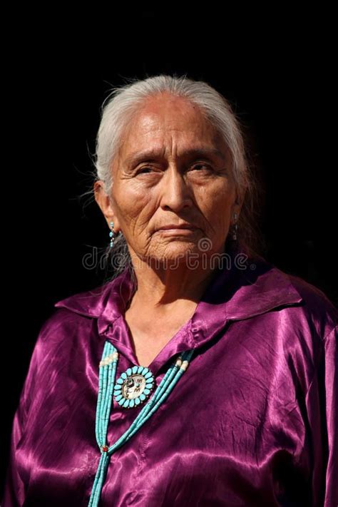 Navajo Elder Wearing Handmade Traditional Jewelry Beautiful Navajo