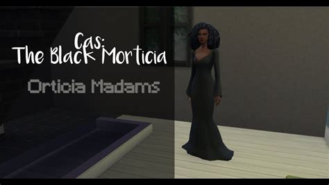 Sims 4 Cas The Black Morticia Addams Youtube