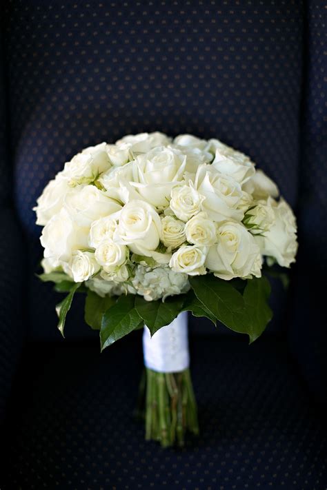 Classic Ivory Rose Bridal Bouquet