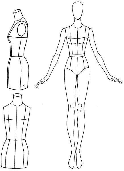 Cómo Dibujar Figurines De Moda Pose De Frente Paso A Paso Muy Fácil