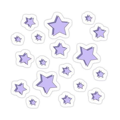 Pastel Purple Star Pack Sticker By Alexis E In 2021 Tumblr Stickers
