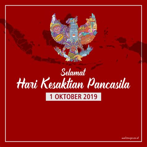 Hari kesaktian pancasila 1 oktober: Desain Poster / Kartu Ucapan Hari Kesaktian Pancasila 2019