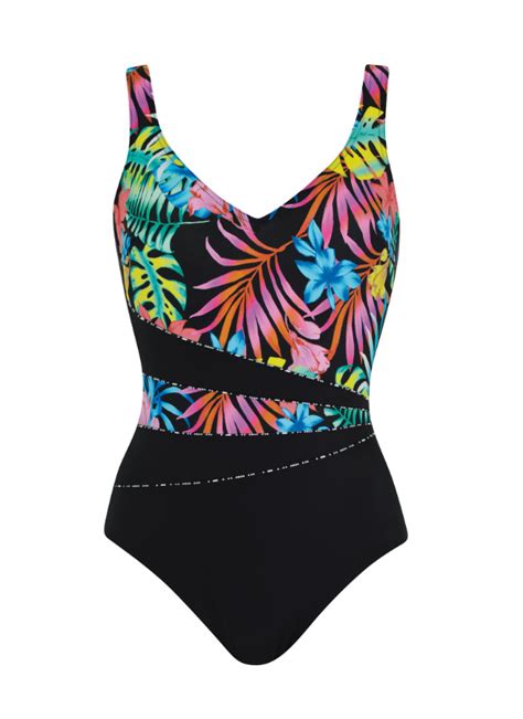 Sunmarin 12026 1pc Swimsuit Tropical Viau Ladies Wear