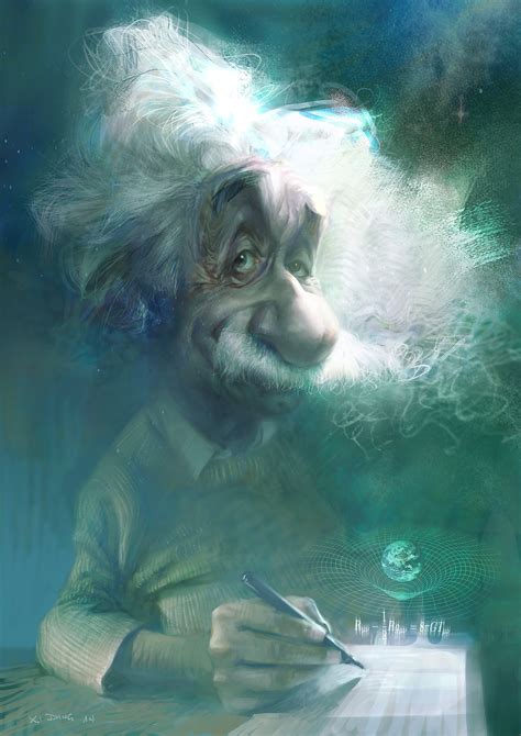 Caricature Illustration Of Albert Einstein On Behance
