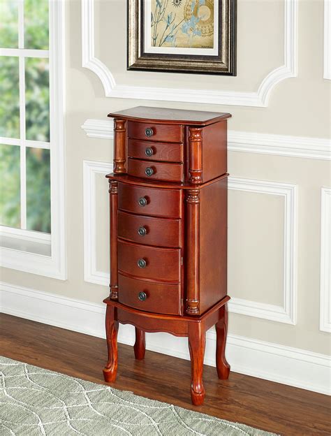 Powell Classic Cherry Jewelry Armoire