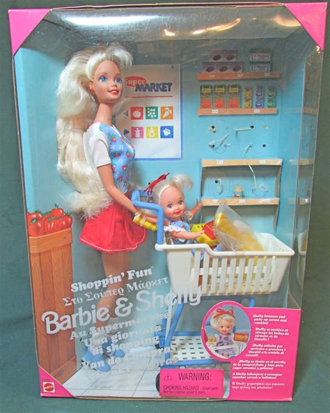 shoppin fun barbie and shelly dolls 1995 15756 nrfb etsy