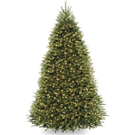 National Tree Pre Lit 9 Dunhill Fir Hinged Artificial Christmas Tree
