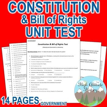 A viral test tells you if you. Constitution Test (Government) by High Altitude History | TpT