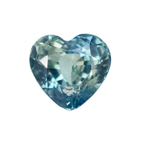 166ct Teal Heart Sapphire In Rose Gold Low Profile Diamond Halo By