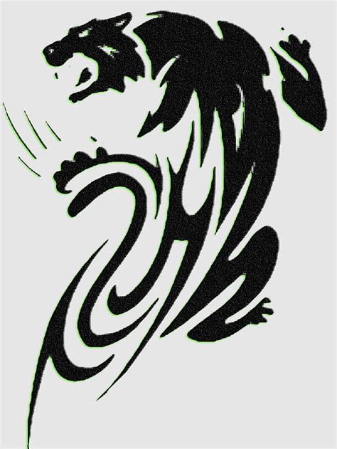 Dragon Zodiac Old School Tattoo Panthera Sleeve Tattoo Tribe Black