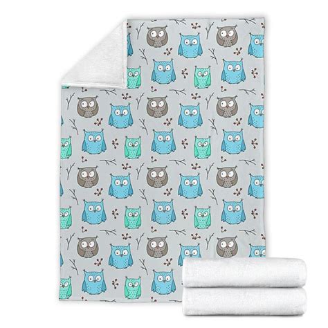 Owl Blanket Owl Throw Blanket Owl Fleece Blanket Owl Etsy