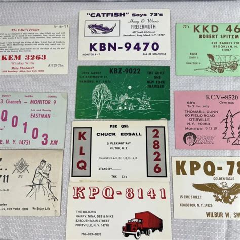 Vintage Radio Cards Amateur Radio Qsl Cards Lot New York Qsl Radio Cards Lot 10 19 99 Picclick