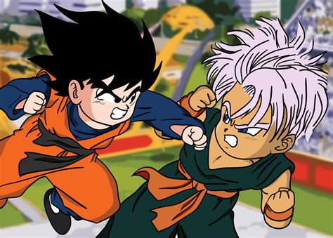 Goten Vs Trunks By Kiranbenning On Deviantart