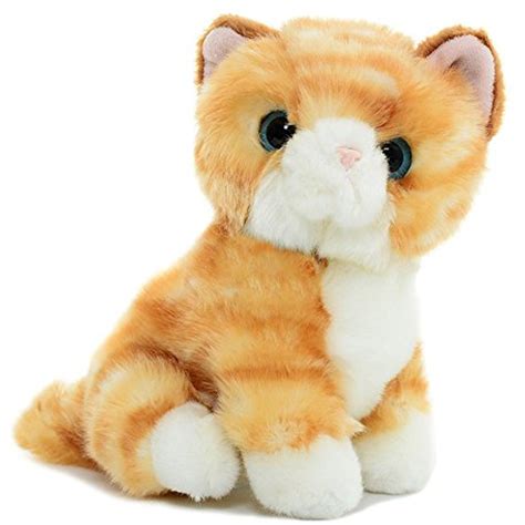 Lazada Realistic Stuffed Yellow Cat Baby Animal Dolls Kids Plush Toys 7