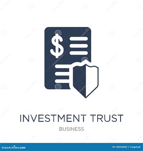 Investment Trust Icon Trendy Flat Vector Investment Trust Icon Stock
